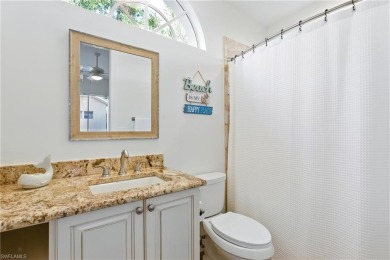 Welcome home to this lovely 3-bedroom, 3.5-bath Courtyard pool on Bonita Bay West in Florida - for sale on GolfHomes.com, golf home, golf lot