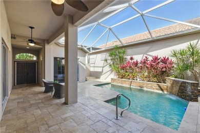 Welcome home to this lovely 3-bedroom, 3.5-bath Courtyard pool on Bonita Bay West in Florida - for sale on GolfHomes.com, golf home, golf lot