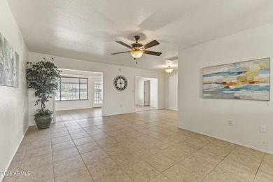Welcome to this SPACIOUS 3-bedroom, 2-bath, 2-car garage home in on Sun City Lakes West and East in Arizona - for sale on GolfHomes.com, golf home, golf lot