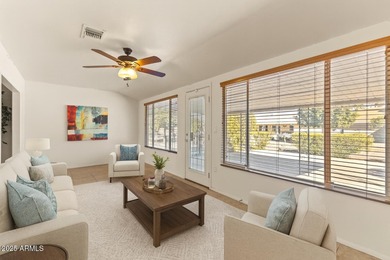 Welcome to this SPACIOUS 3-bedroom, 2-bath, 2-car garage home in on Sun City Lakes West and East in Arizona - for sale on GolfHomes.com, golf home, golf lot