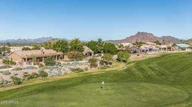 Located on the fairway of the 16th hole of the Pete Dye-designed on Red Mountain Ranch Country Club in Arizona - for sale on GolfHomes.com, golf home, golf lot