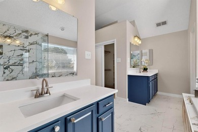 Stunning Traditional-style home featuring a symmetrical brick on The Courses at Watters Creek in Texas - for sale on GolfHomes.com, golf home, golf lot