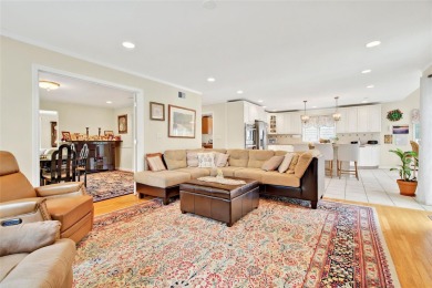 This elegant full-brick colonial sits on a prominent corner lot on Leewood Golf Club in New York - for sale on GolfHomes.com, golf home, golf lot