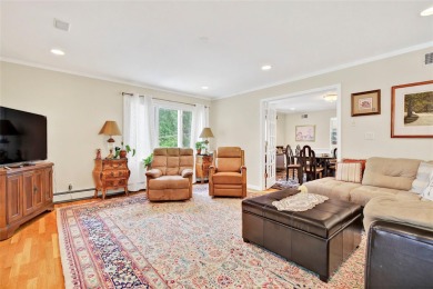 This elegant full-brick colonial sits on a prominent corner lot on Leewood Golf Club in New York - for sale on GolfHomes.com, golf home, golf lot