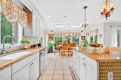 This elegant full-brick colonial sits on a prominent corner lot on Leewood Golf Club in New York - for sale on GolfHomes.com, golf home, golf lot