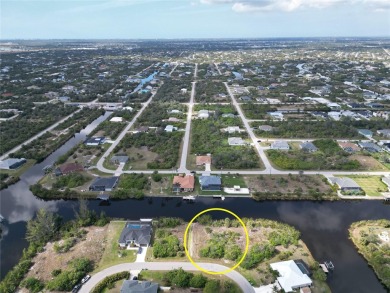 Waterfront Lot For Sale with 99 feet of shoreline with three on Rotonda Golf and Country Club - Long Marsh  in Florida - for sale on GolfHomes.com, golf home, golf lot