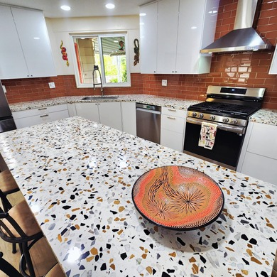 This renovated home combines modern design with comfort and on Palm Desert Greens Country Club in California - for sale on GolfHomes.com, golf home, golf lot