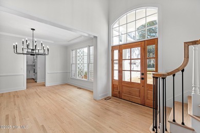 This beautifully renovated home sits along the Ocean #5 fairway on Country Club of Landfall in North Carolina - for sale on GolfHomes.com, golf home, golf lot