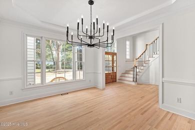 This beautifully renovated home sits along the Ocean #5 fairway on Country Club of Landfall in North Carolina - for sale on GolfHomes.com, golf home, golf lot