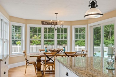 A tasteful and elegant home with inviting front porch is tucked on The Captains Golf Courses  in Massachusetts - for sale on GolfHomes.com, golf home, golf lot