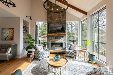 Luxury mountain living at its finest in this one-level, stunning on Kenmure Country Club in North Carolina - for sale on GolfHomes.com, golf home, golf lot