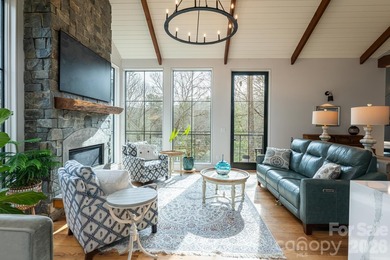 Luxury mountain living at its finest in this one-level, stunning on Kenmure Country Club in North Carolina - for sale on GolfHomes.com, golf home, golf lot