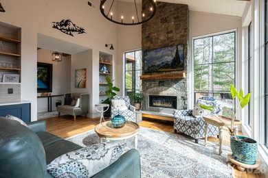 Luxury mountain living at its finest in this one-level, stunning on Kenmure Country Club in North Carolina - for sale on GolfHomes.com, golf home, golf lot