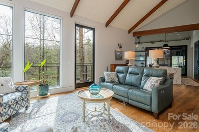 Luxury mountain living at its finest in this one-level, stunning on Kenmure Country Club in North Carolina - for sale on GolfHomes.com, golf home, golf lot