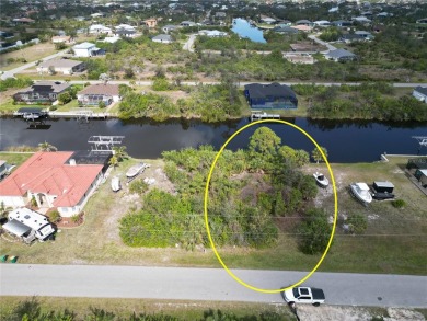 Waterfront Lot For Sale with 80 feet of shoreline overlooking on Rotonda Golf and Country Club - Long Marsh  in Florida - for sale on GolfHomes.com, golf home, golf lot