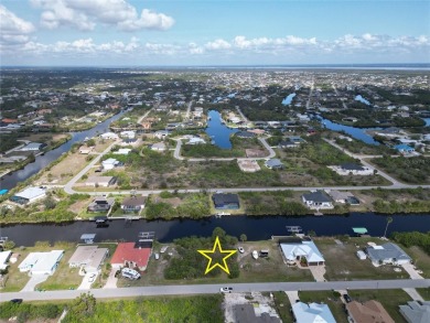 Waterfront Lot For Sale with 80 feet of shoreline overlooking on Rotonda Golf and Country Club - Long Marsh  in Florida - for sale on GolfHomes.com, golf home, golf lot