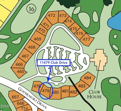 WONDERFUL BUILDING OPPORTUNITY!! Relatively flat topography with on Governors Club in North Carolina - for sale on GolfHomes.com, golf home, golf lot
