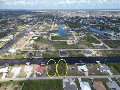 Waterfront Lot For Sale with 80 feet of shoreline overlooking on Rotonda Golf and Country Club - Long Marsh  in Florida - for sale on GolfHomes.com, golf home, golf lot