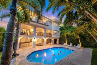 Grand 3-story gated home on prestigious lower North Bay Road on Miami Beach Golf Club in Florida - for sale on GolfHomes.com, golf home, golf lot