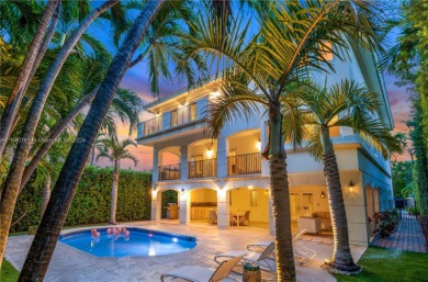 Grand 3-story gated home on prestigious lower North Bay Road on Miami Beach Golf Club in Florida - for sale on GolfHomes.com, golf home, golf lot