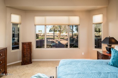 Step into refined luxury with this exquisite 2-bedroom + Den on Corte Bella Golf Club in Arizona - for sale on GolfHomes.com, golf home, golf lot