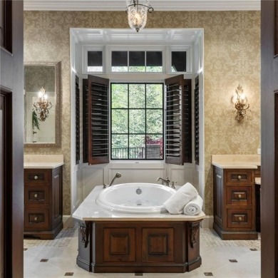 L I V E - S A T I S F I E D | PRIMARY + GUEST EN-SUITE MAIN on The River Club in Georgia - for sale on GolfHomes.com, golf home, golf lot