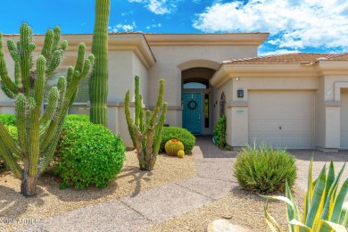 Step into this exquisite single-story home nestled on a coveted on Talon at Grayhawk Golf Course in Arizona - for sale on GolfHomes.com, golf home, golf lot