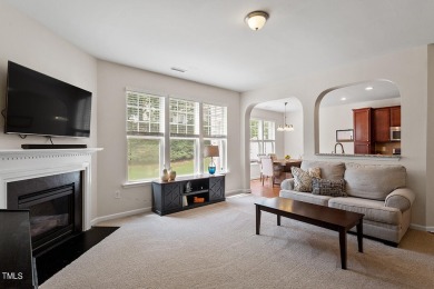 Sweeping hardwood floors welcome you into this Heritage Wake on Heritage Golf Club in North Carolina - for sale on GolfHomes.com, golf home, golf lot