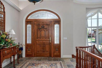 Stunning custom estate on the 1st hole fairway of the on Highland Springs Country Club in Missouri - for sale on GolfHomes.com, golf home, golf lot