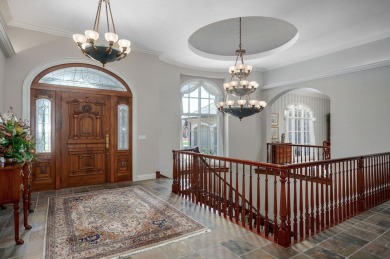 Stunning custom estate on the 1st hole fairway of the on Highland Springs Country Club in Missouri - for sale on GolfHomes.com, golf home, golf lot