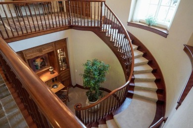 Stunning custom estate on the 1st hole fairway of the on Highland Springs Country Club in Missouri - for sale on GolfHomes.com, golf home, golf lot
