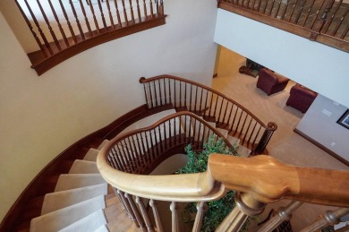 Stunning custom estate on the 1st hole fairway of the on Highland Springs Country Club in Missouri - for sale on GolfHomes.com, golf home, golf lot