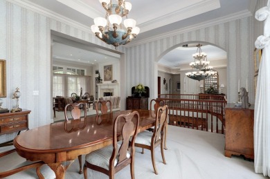 Stunning custom estate on the 1st hole fairway of the on Highland Springs Country Club in Missouri - for sale on GolfHomes.com, golf home, golf lot