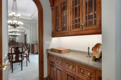 Stunning custom estate on the 1st hole fairway of the on Highland Springs Country Club in Missouri - for sale on GolfHomes.com, golf home, golf lot