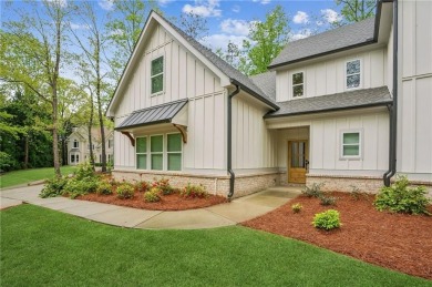 Custom Built in 2021, Master on Main, Level Wooded Backyard on on Royal Lakes Golf and Country Club in Georgia - for sale on GolfHomes.com, golf home, golf lot