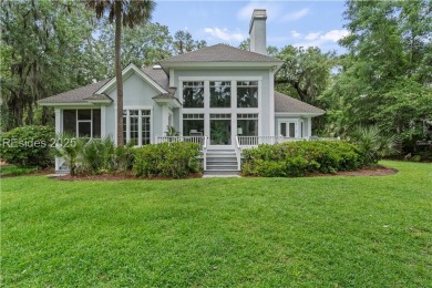 Classic Lowcountry home, situated on over 1 acre is set back 300 on Callawassie Island Club in South Carolina - for sale on GolfHomes.com, golf home, golf lot