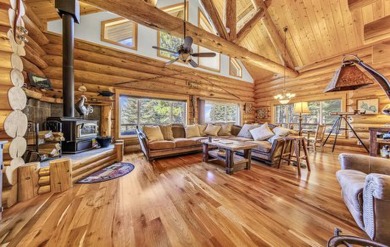 One of a kind, hand, crafted log home with extraordinary views on Lake Almanor Country Club in California - for sale on GolfHomes.com, golf home, golf lot