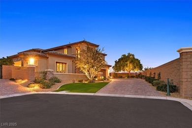 NESTLED ON A .47-ACRE HOMESITE WITHIN A DOUBLE-GATED ENCLAVE OF on Southern Highlands Golf Club in Nevada - for sale on GolfHomes.com, golf home, golf lot