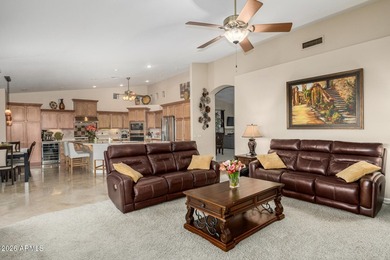 Highly upgraded and exceptionally spacious Marbella model tucked on Tuscany Falls At Pebble Creek in Arizona - for sale on GolfHomes.com, golf home, golf lot