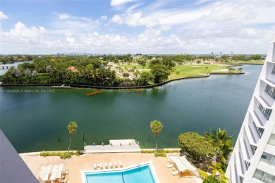 Direct 10th FL waterfront Biscayne Bay and Indian Creek Isle on Indian Creek Country Club in Florida - for sale on GolfHomes.com, golf home, golf lot