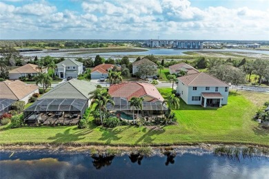 Stunning Stoneybrook Home with Lucas Lagoon Saltwater Pool on Stoneybrook Golf Club At Heritage Harbour in Florida - for sale on GolfHomes.com, golf home, golf lot