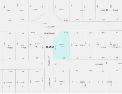 Come build your forever home on this one-half acre corner lot on Indian Lake Estates Golf and Country Club in Florida - for sale on GolfHomes.com, golf home, golf lot
