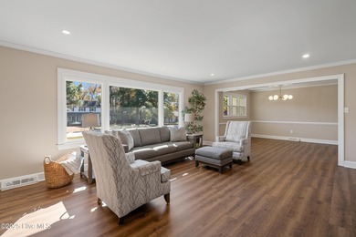 Elevated one-level living in this updated brick home on the golf on Wilson Country Club in North Carolina - for sale on GolfHomes.com, golf home, golf lot