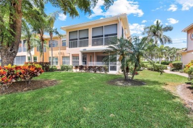 Welcome home to this beautiful and bright first-floor, corner on Spanish Wells Golf and Country Club in Florida - for sale on GolfHomes.com, golf home, golf lot
