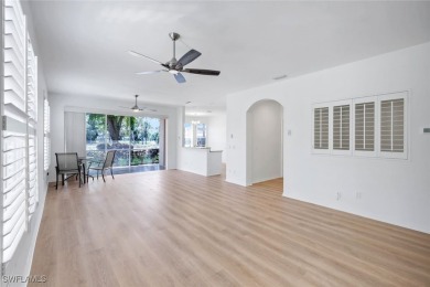 Welcome home to this beautiful and bright first-floor, corner on Spanish Wells Golf and Country Club in Florida - for sale on GolfHomes.com, golf home, golf lot