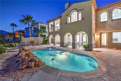 Located within Red Rock Country Club, this exquisite 4-bedroom on Red Rock Country Club in Nevada - for sale on GolfHomes.com, golf home, golf lot