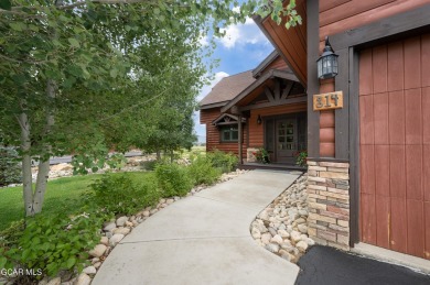 This custom home sits off the 10th green with views of the back on Grand Elk Ranch and Club in Colorado - for sale on GolfHomes.com, golf home, golf lot