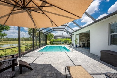 ABSOLUTELY GORGEOUS  PRISTINE, 2021 NEWLY BUILT LAKEFRONT POOL on Babcock National Golf Course in Florida - for sale on GolfHomes.com, golf home, golf lot