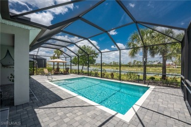 ABSOLUTELY GORGEOUS  PRISTINE, 2021 NEWLY BUILT LAKEFRONT POOL on Babcock National Golf Course in Florida - for sale on GolfHomes.com, golf home, golf lot