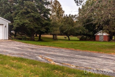 Sitting on a quiet residential street in Hiawatha Township on Indian Lake Golf and Country Club in Michigan - for sale on GolfHomes.com, golf home, golf lot